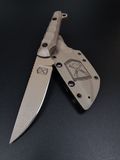 Combat Knife "Stus" | "Stus" Tan Micarta Marine Engraving