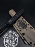 Combat Knife "Vakulich" | "Nord Division" Black with runes and skulls engraving
