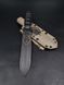 Combat Knife "Vakulich" | "Nord Division" Black with runes and skulls engraving