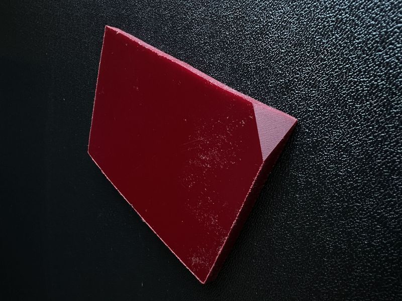 Micarta, handle pads, sheet (Burgundy) 8 mm.