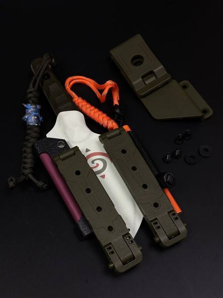 Tactical Knife "Stus" Olive with Anime and Motorika Engraving