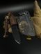 EDC Knife "Korolov" | "Korolov" Cappuccino Black Polymer Space Engraving
