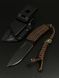 EDC Knife "Korolov" | "Korolov" Cappuccino Black Polymer Space Engraving