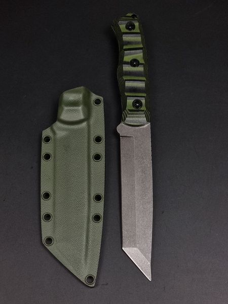 Бойовий ніж &laquo;Tanto&raquo; | Чорно-зелена мікарта, Stonewash TASBGN-15072026 фото