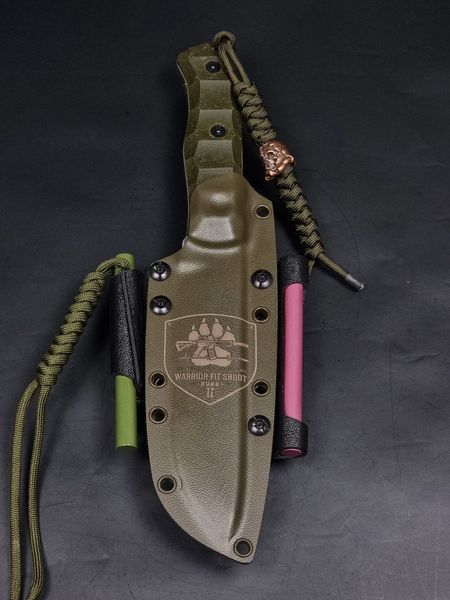 Survival Knife "Veles" | Olive "Warrior Fit Shoot
