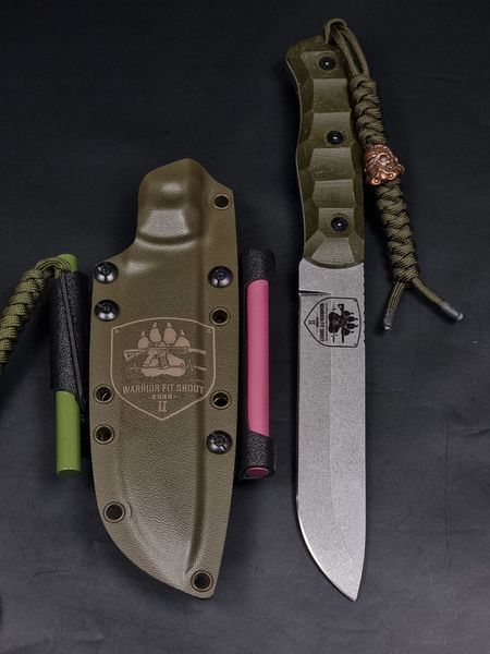 Survival Knife "Veles" | Olive "Warrior Fit Shoot