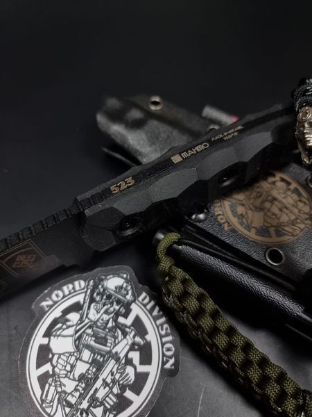 Combat Knife "Tanto" | "Nord Division" Black (Engraving)