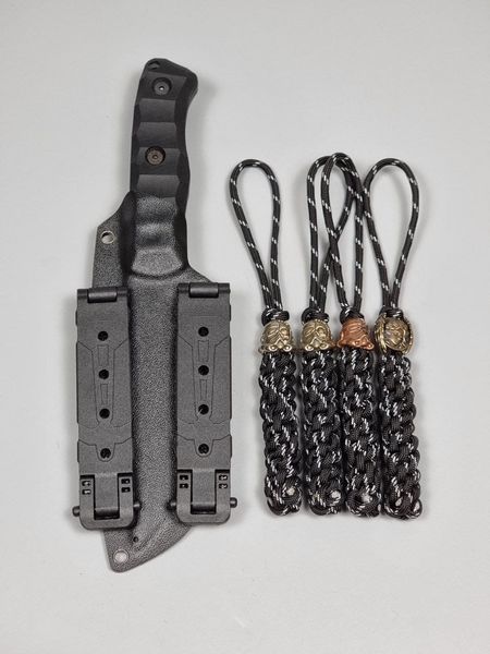 "Aeneas" - tactical knife made of Micarta - black sheath
