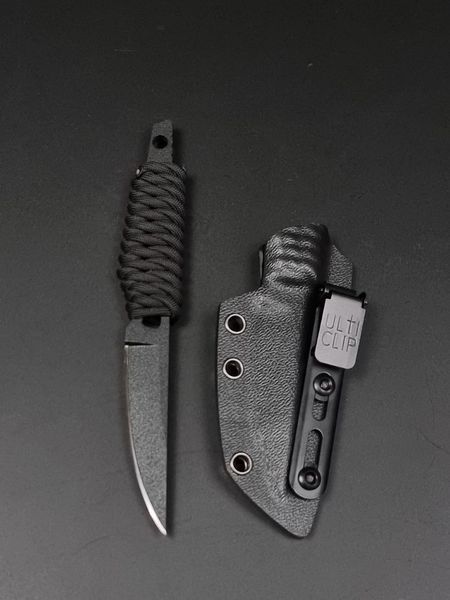 EDC Knife "Sikorskiy" | Black Paracord