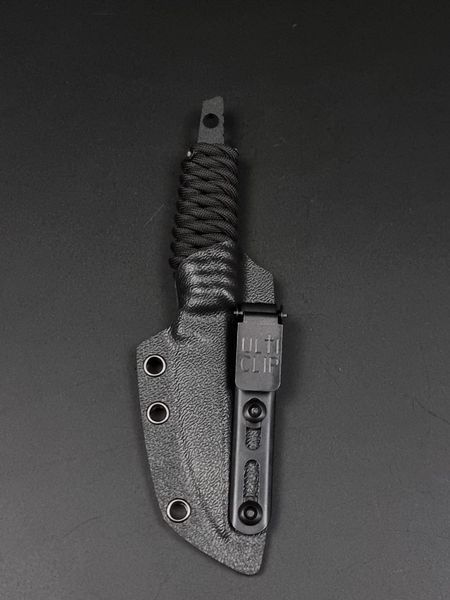 EDC Knife "Sikorskiy" | Black Paracord
