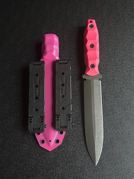 Vakulich: A Knife That Serves Nature (etching, pink handle, colored scabbard)