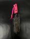 Tactical Knife "Tanto" | Pink Micarta Anime Style Engraving