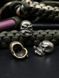 Lanyard with brass bead &ldquo;Bearded Skull with Cigar&rdquo;