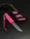 EDC Knife "Puluy" Pink Paracord (Stonewash)