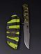 Tactical Knife "Aeneas" Orange-Black Engraving "Miner" and DSHV Emblem