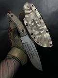 Tactical Knife "Tygrolov" Camo Engraving Quote