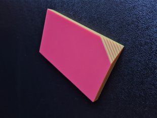 Micarta, handle pads, sheet (Lime pink) 8 mm.