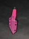 EDC Knife "Paton" | Pink Paracord and Sheath | Anime and Latin Engraving