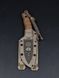 Tactical Knife "Yarchuck" | Brown Engraving Nordic Runes and Skull