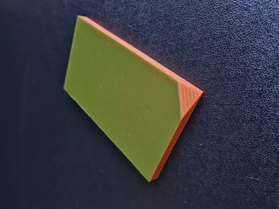 Micarta, sleeve pads (Orange-olive) 6 mm.