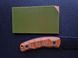 Micarta, sleeve pads (Orange-olive) 6 mm.