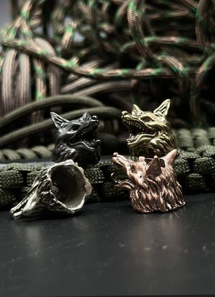 Lanyard with brass bead &ldquo;Three-Eyed Wolf&rdquo;