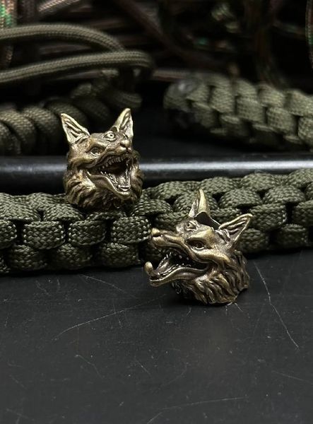 Lanyard with brass bead &ldquo;Three-Eyed Wolf&rdquo;