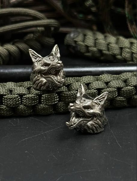 Lanyard with brass bead &ldquo;Three-Eyed Wolf&rdquo;
