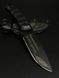 Tactical Knife "Yarchuck" | Black Micarta | Feather Engraving & Inscription