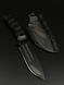 Tactical Knife "Yarchuck" | Black Micarta | Feather Engraving & Inscription