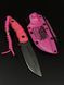 Bushcraft Knife "Yarchuk" | Pink Micarta (Wings of Freedom Engraving and Quote)
