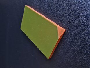 Micarta, handle pads, sheet (Orange-olive) 8 mm.