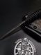 EDC Knife "Korolov" | "Nord Division" Black Paracord, Carpe Diem Engraving