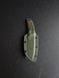 Skeletal knife simple "Korolov" (etching, sheath green)