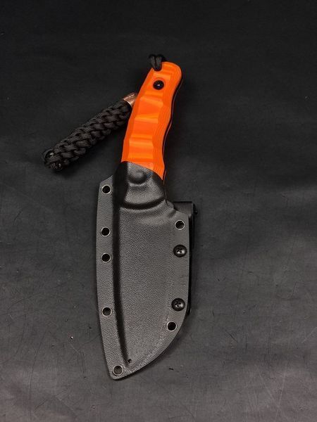 Survival Knife "Yarchuk" | Orange Micarta, "This is the Way" Engraving
