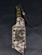 Tactical Knife "Tanto" | Camo, "Cossack Will" Engraving & Skulls