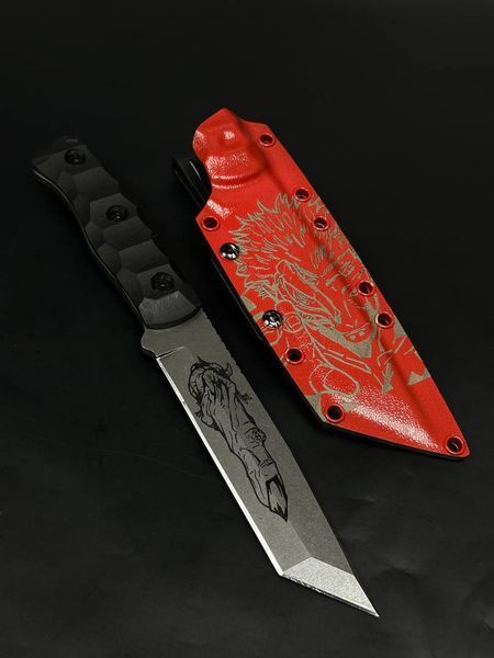 Fighting Knife "Tanto" | "Tanto" Anime Sukuna Engraving