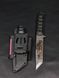 Survival Knife "Tanto" | Black Micarta, "Lion King" Engraving