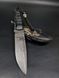 Tactical Knife &ldquo;Shchedryk&rdquo; | Black Micarta | Anime Engraving (Itachi)