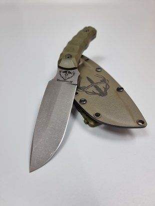 Tiger Hunter - handmade hunting knife made of Micarta