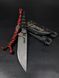 Tactical Knife "Stus" | "Demon" Black Micarta, Demon Engraving