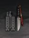 Tactical Knife "Stus" | "Demon" Black Micarta, Demon Engraving
