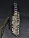 Tactical Knife "Tanto" | Black Micarta, Camouflage, "To friend Hora" Engraving