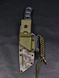 Tactical Knife "Tanto" | Black Micarta, Camouflage, "To friend Hora" Engraving