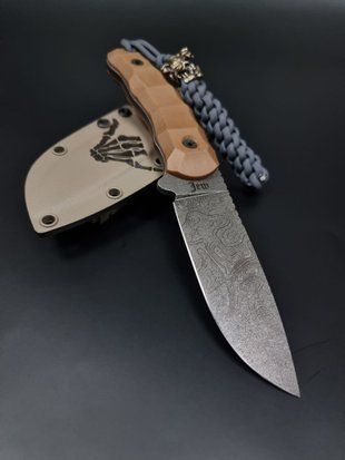 Tactical Knife "Yarchuk" | "Sand Storm" with Topographic Engraving
