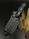 Tactical Knife "Tanto" | Black-Grey Micarta and GUR Sapiens Engraving