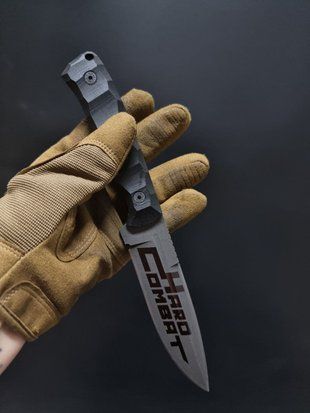 &laquo;Щедрик&raquo; &mdash; Тактичні Ножі для Справжніх Захисників (травлення, руків'я чорний, піхви чорний) Shchedryk-etc-han-bl-scab-bl фото