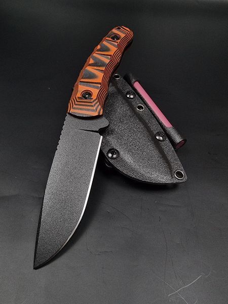 Bushcraft Knife "Yarchuck" | Orange & Black Micarta