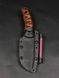 Bushcraft Knife "Yarchuck" | Orange & Black Micarta