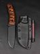 Bushcraft Knife "Yarchuck" | Orange & Black Micarta
